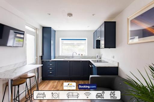 2 Bed Apartment By StirkMartin Stays Short Lets & Serviced Accommodation Cardiff With Free Parking & 7mins to City Centre - Housity