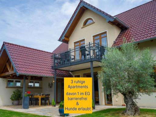 Dahem-Apartments - ruhig Parkplatz Rhein Main Gebiet gut erreichbar - App 1 barrierefrei mit Kamin Garten und Hund - App 2 mit Balkon - Housity