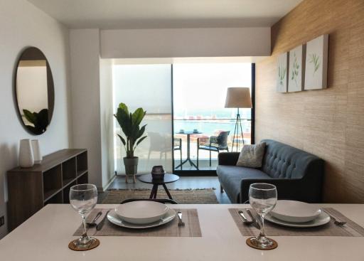HOM I Acogedor y Cómodo depto de 1Dorm Vista al Mar PNM 0114 - Housity