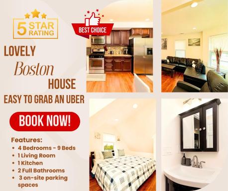 988 New! Boston Bliss - Cozy & Lovely Getaway - Housity