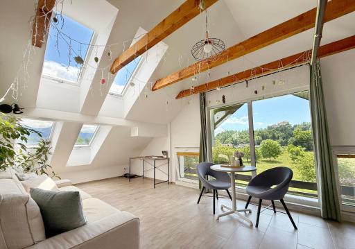 Deerwood-Sky Attic with Bled Castle View-NO KITCHEN - Housity