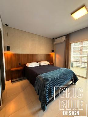Chic Blue Design com Vaga de Garagem - Hizvo