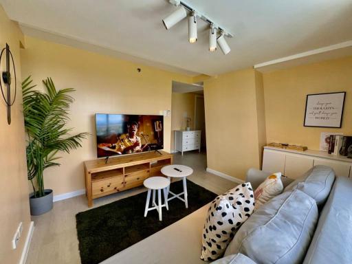 Beachfront · Private Beach Two Bedroom with Balcony by The Bali Corner at Azure North , POOL and BEACH VIEW - unit with Bathtub - Housity