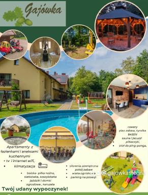 Apartamenty Gajówka- rowery, plac zabaw, sauna, jacuzzi - Housity