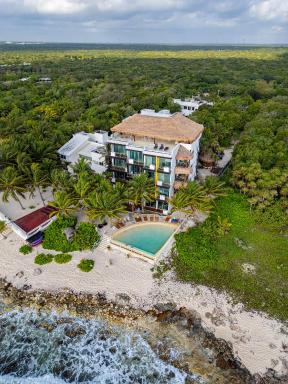 Angelina 28 Beachfront and Family Apartments - Modern and Relaxing Long Stays - 20 min from Cancun Airport - Housity