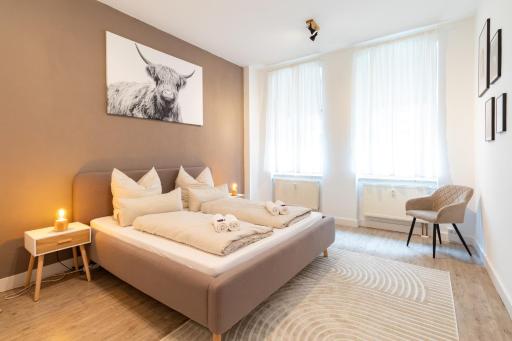 Exklusive Wohnung mit Kingsize-Bett I 75qm I am See I Waschmaschine I Streaming I gratis Kaffee & Teeangebot - Housity