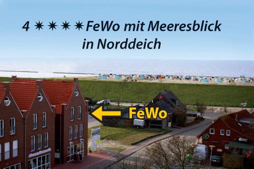 Ferienwohnung Meeresblick Norddeich mit Balkon - Housity