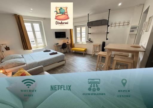 L'endormi - Centre ville - WIFI et NETFLIX - Hizvo