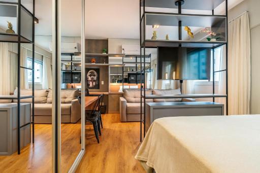 308B Studio LifeSpace, Elegância e Conforto no Batel CWB - Hizvo
