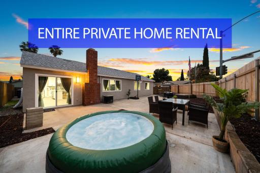 Entire Private Home with Hot Tub, Garage, King Bed, 3 Bedrooms 2 Bathrooms, Available Now - Housity