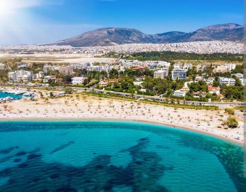 Beachfront · Private Beach Paleo Faliro Athens fully equipped 2 bedrooms 90 sqm big apartment 200m to Free beach - Housity