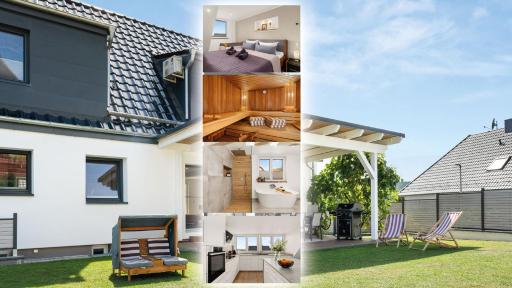 FeelGood 212 qm Ferienhaus mit 2 Apartments - Garten, Grill & Sauna! - Housity