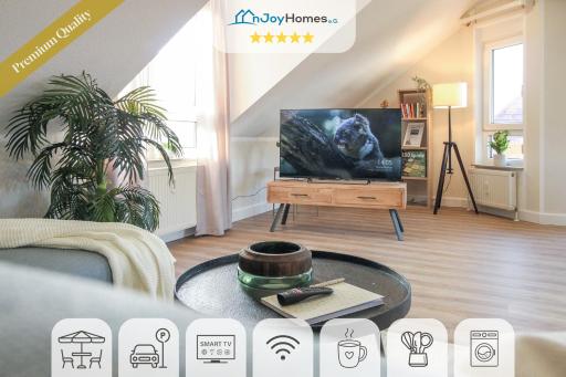 nJoy! Sonnig & Zentral - Queensize - Kaffee - Netflix - Balkon - perfekt für Business & Paare - Housity
