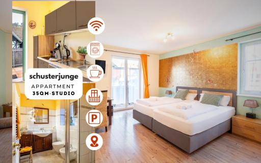 SCHUSTERjunge Aparthotel I Zentral I Studio Apartments I Küche & Bad I Parkplatz - Housity