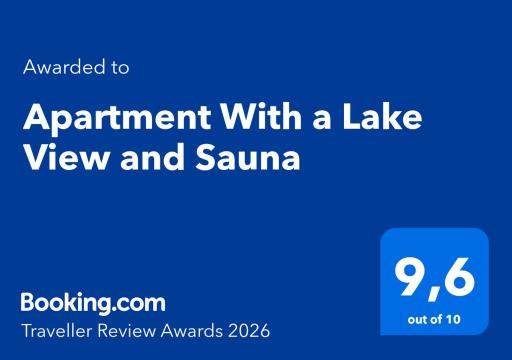 Apartment With a Lake View and Sauna - Housity