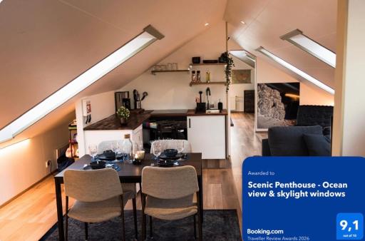 Scenic Penthouse - Ocean view & skylight windows - Housity