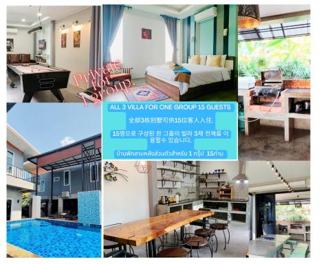 Villa Rajapruek Entire 3 villa with pool near Airport and city center - Housity
