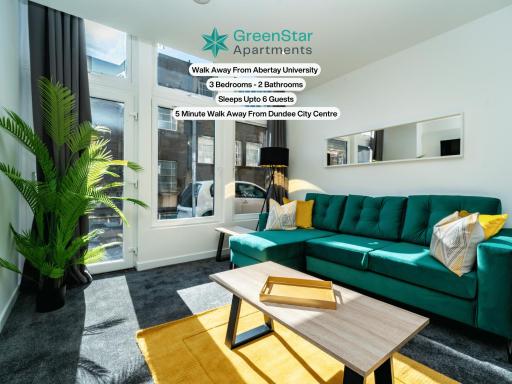 GreenStar Apartments - Walk into City Centre - Fully Equipped 1 Bedroom Sleeps 2 - 2 Bedroom Sleeps 4 and 3 Bedroom Sleeps 6 - Individual Flats - Click for options - Short & Mid Term Stays Welcome - Contact Us at GreenStar Apartments - Housity