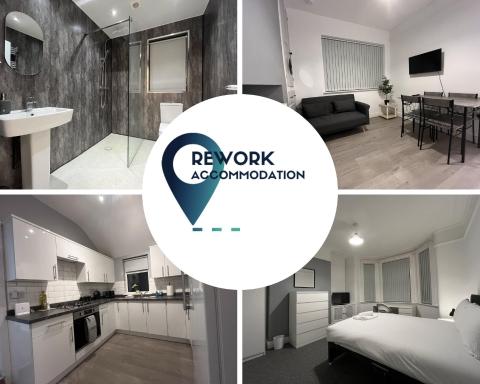 Rowden Street 7 Bed Contractor House in Shotton by Rework Accommodation - Housity