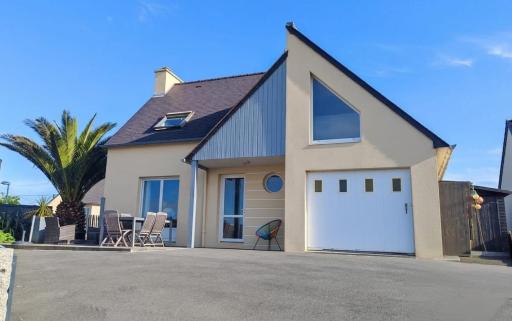 Maison de vacances bord de mer Sibiril Moguériec finistère la villa Léonie - Hizvo