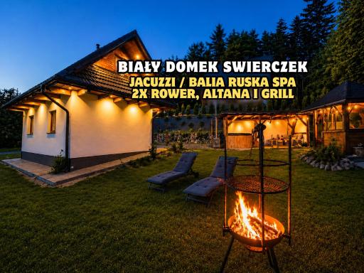 Biały Domek Świerczek - Jacuzzi, Balia Ruska SPA, Rowery, Altana i Grill w Słopnice - Housity