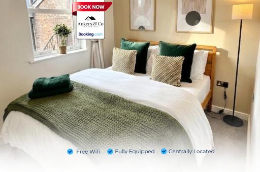2BR City Flat By Ankers Flexible Renting Stockport Ideal for Business & Leisure - Housity