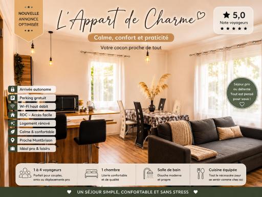appart de charme a 2 pas du centre de Montbrison - Hizvo