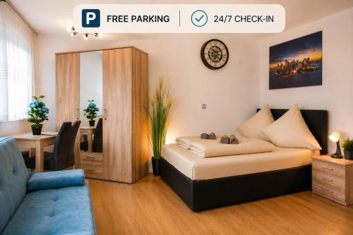 Ruhige Wohnung im . Private Parkplatz ,Balkon ,Netflix - Housity
