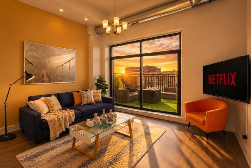 McCormick Place beautiful 3br-2b that sleeps 8 guests with Patio, skyline view, Optional Parking and Gym access - Housity