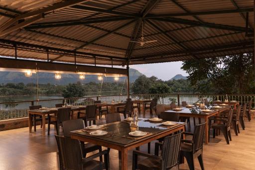 SaffronStays Lake House Bouganvillea, Nashik - rustic pool villa with great lake views and patio dining - Housity
