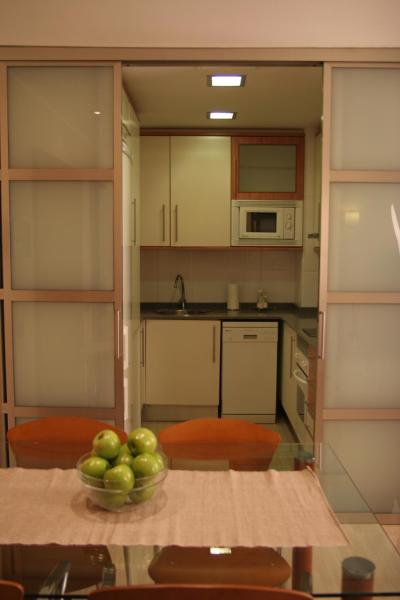 Una cocina o zona de cocina en Apartamentos Aragó565