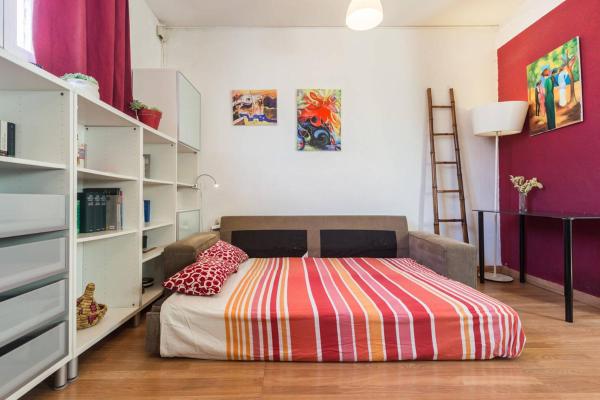 Cama o camas de una habitación en Atico Ruzafa