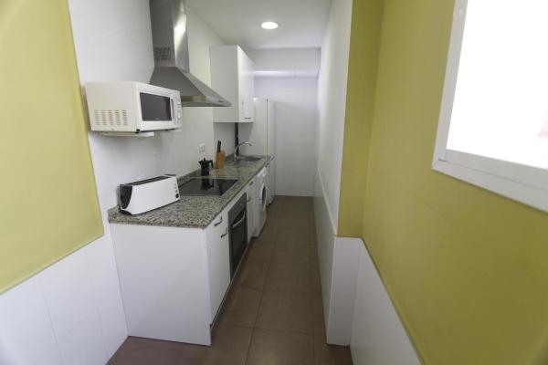 Una cocina o zona de cocina en Apartamentos SevillaDream