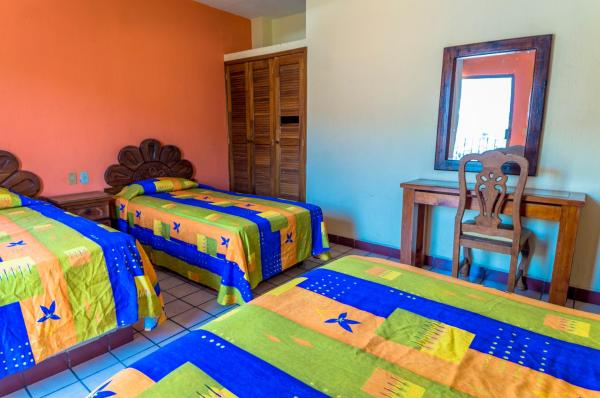 Cama o camas de una habitación en Bungalow Estancia San Carlos Vallarta