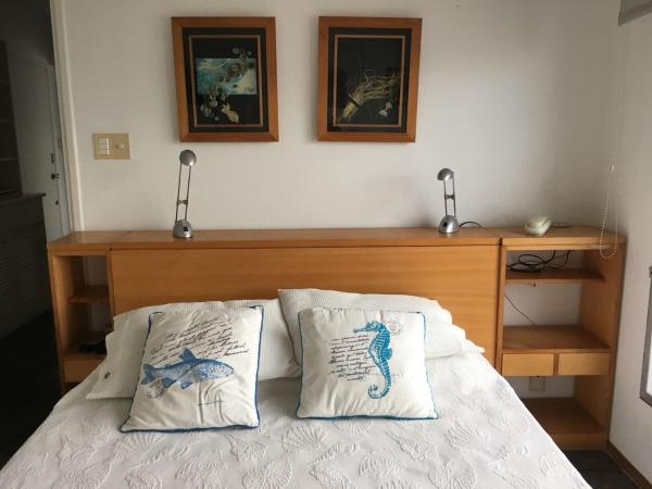 Cama o camas de una habitación en Departamento Vista al Mar