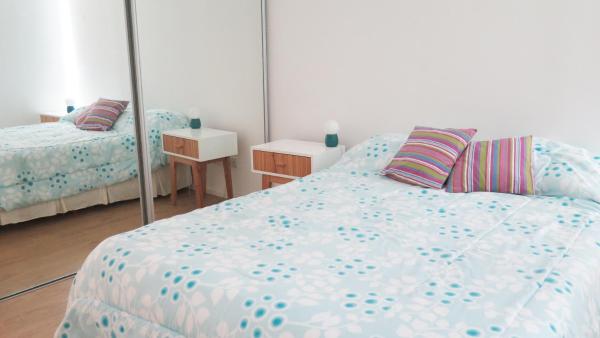 Cama o camas de una habitación en el Departamento Del Valle en Ribera del Pipo