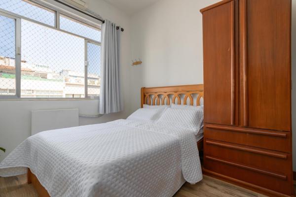 Cama o camas de una habitación en Apartamento Copacabana RJ