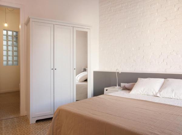 Cama o camas de una habitación en Flat Eixample Napoles/Apartment