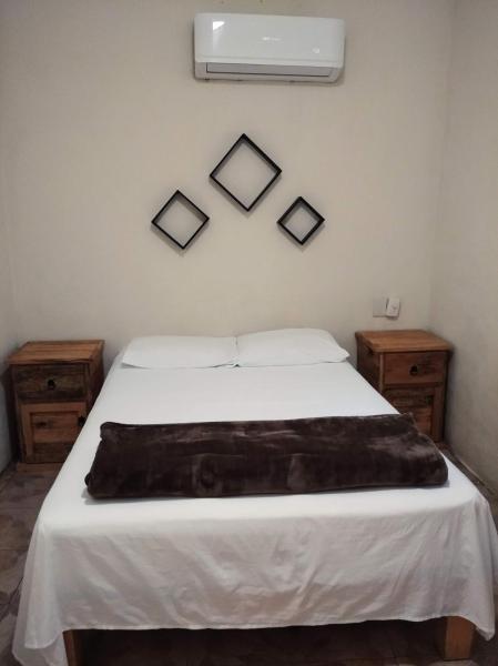 Cama o camas de una habitación en Apartamento económico en Mismaloya, Puerto Vallarta