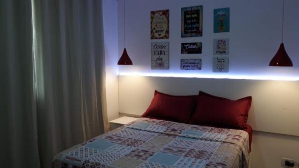 Cama o camas de una habitación en Apartamento Bem Localizado Centro de SP