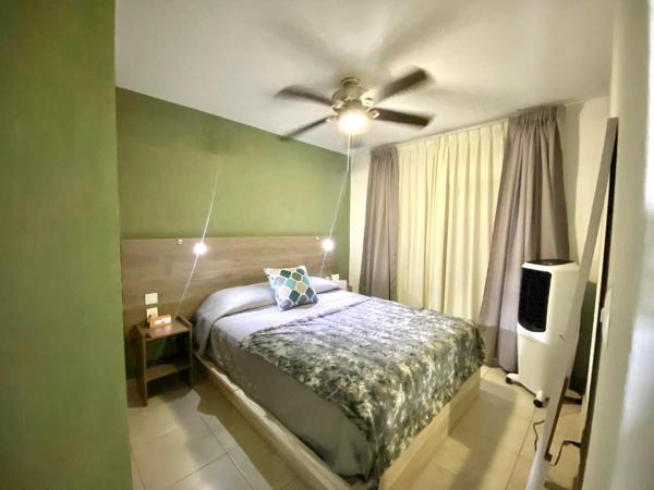 Cama o camas de una habitación en Vive Tlaquepaque - Apartamento Luxxe & Comfort