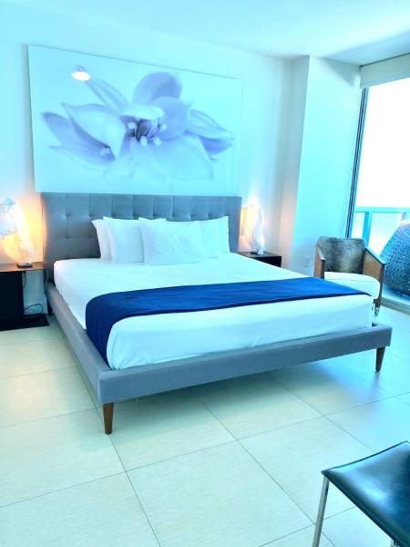 Cama o camas de una habitación en Monte Carlo by Miami Ambassadors