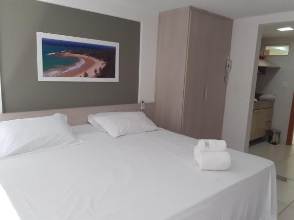 Cama o camas de una habitación en Israel Flat Tambaú apto 230