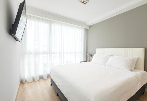 Cama o camas de una habitación en Hotel Solerios