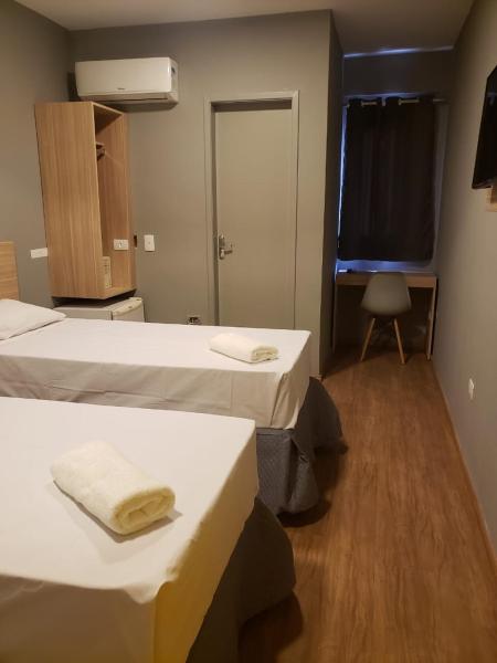 Cama o camas de una habitación en Unity Hotel - Vila Mariana SP