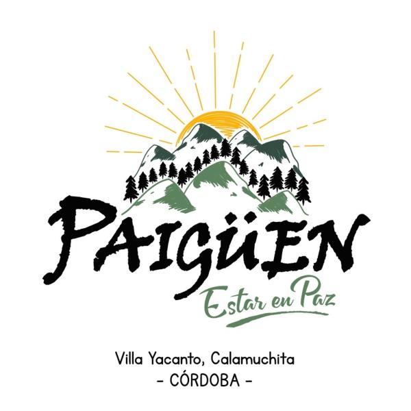 logotipo de un complejo vacacional en las montañas en Cabañas PAIGÜEN, en Villa Yacanto
