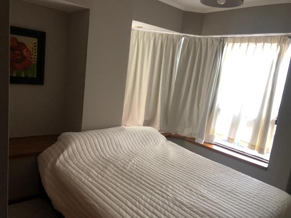 Una cama o camas en una habitación de Dpto 1d en Nva Cordoba excelente ubicación