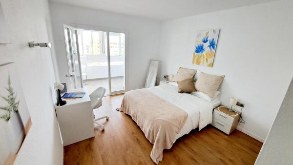 Cama o camas de una habitación en Andreas Apartamento Marbella Centro