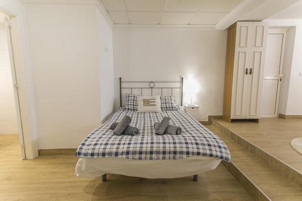 Cama o camas de una habitación en Villa Flamenca Punta Lara
