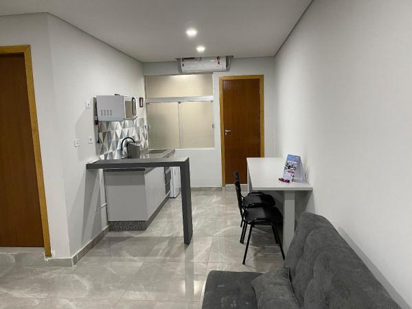 Cocina o zona de cocina en New Studio apartment en few steps from Paraguay - Vila Portes